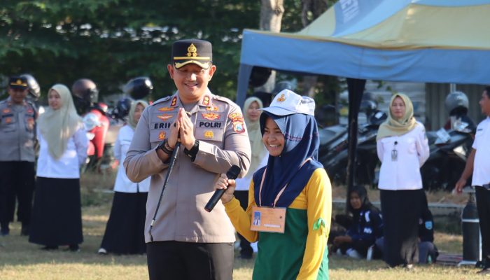 Tahun Ajaran Baru, Kapolres Magetan Tanamkan Karakter Pelajar dalam MPLS: Disiplin, Integritas dan Anti Bullying