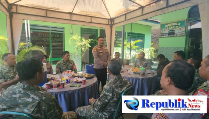 Perkuat Soliditas TNI-Polri, Kapolsek Gedangan Sambangi Koramil Bangun Komitmen Jaga Kamtibmas
