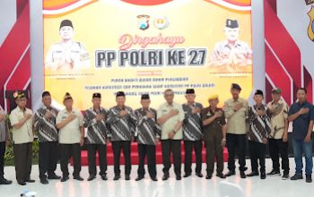Komitmen Pengabdian dalam HUT PP Polri Ke-27 di Polresta Sidoarjo