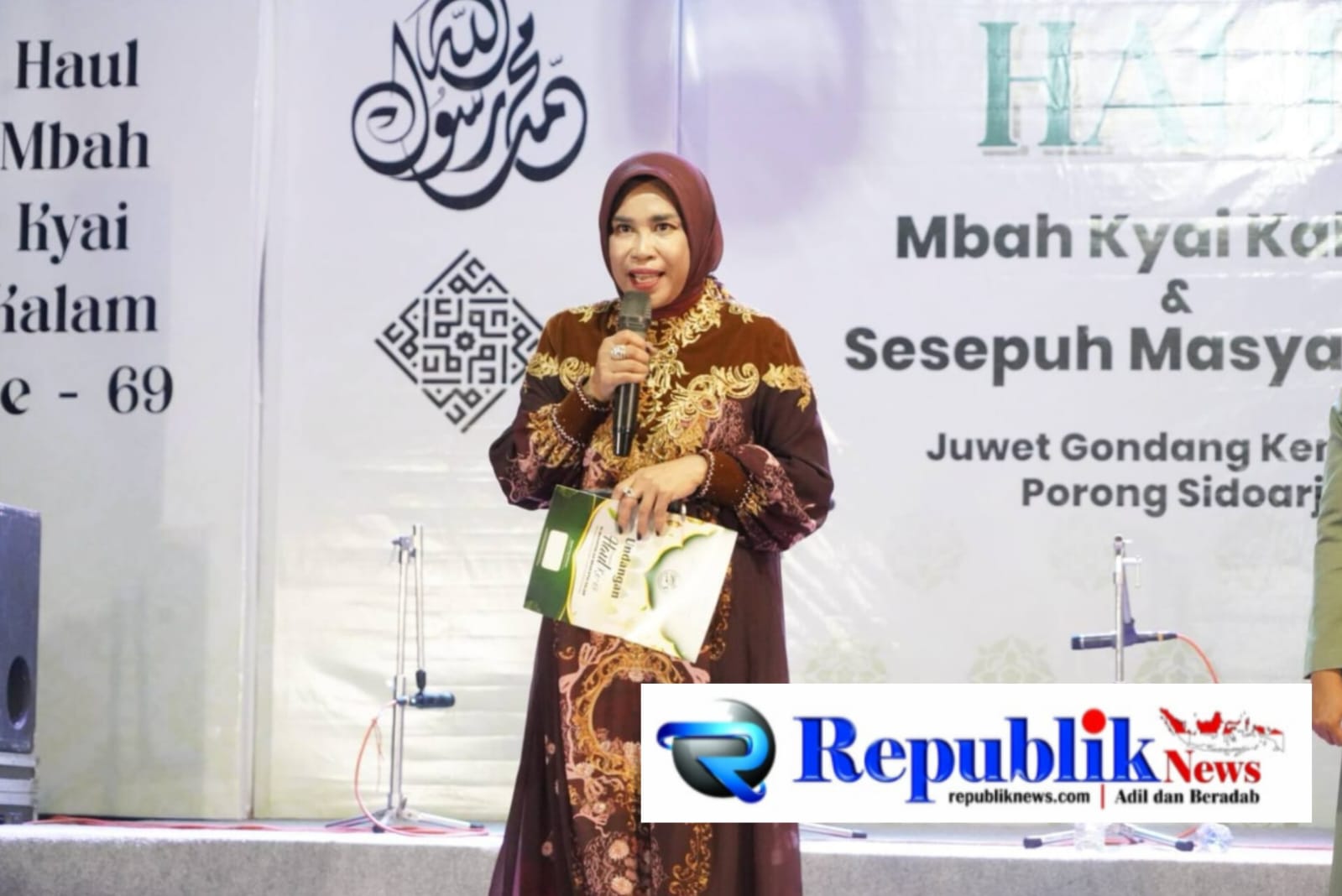 Foto : Wabup Sidoarjo ajak warga Juwetkenongo pegang teguh ajaran Mbah kyai Kalam dan perkuat nilai keimanan.