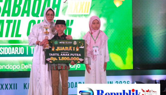 Kecamatan Gedangan Juara Umum MTQ ke-32 Kabupaten Sidoarjo, Pemkab Siapkan Dua Tiket Umrah bagi Juara
