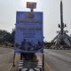 Polres Lampung Utara Pasang Banner Apresiasi Tanda Kehormatan Nugraha Sakanti untuk Polda Lampung
