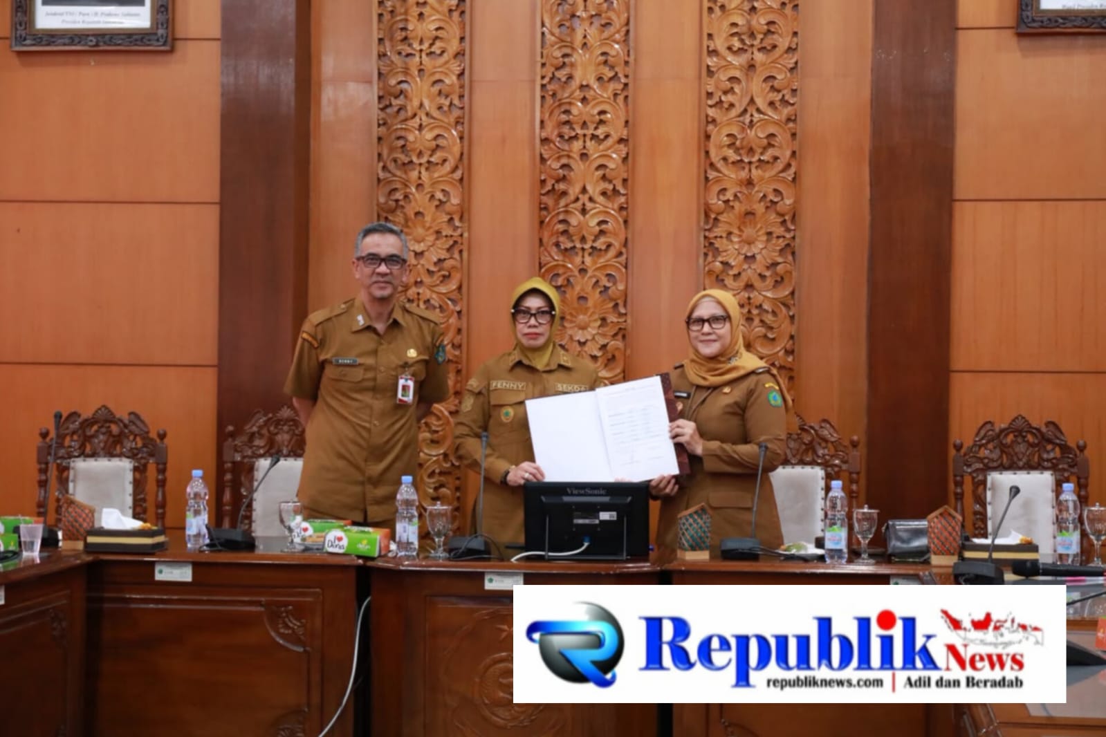 Foto : Pemkab Sidoarjo perkuat komitmen wujudkan lingkungan sehat ,verifikasi STBM 5 pilar digelar di 12 Desa .