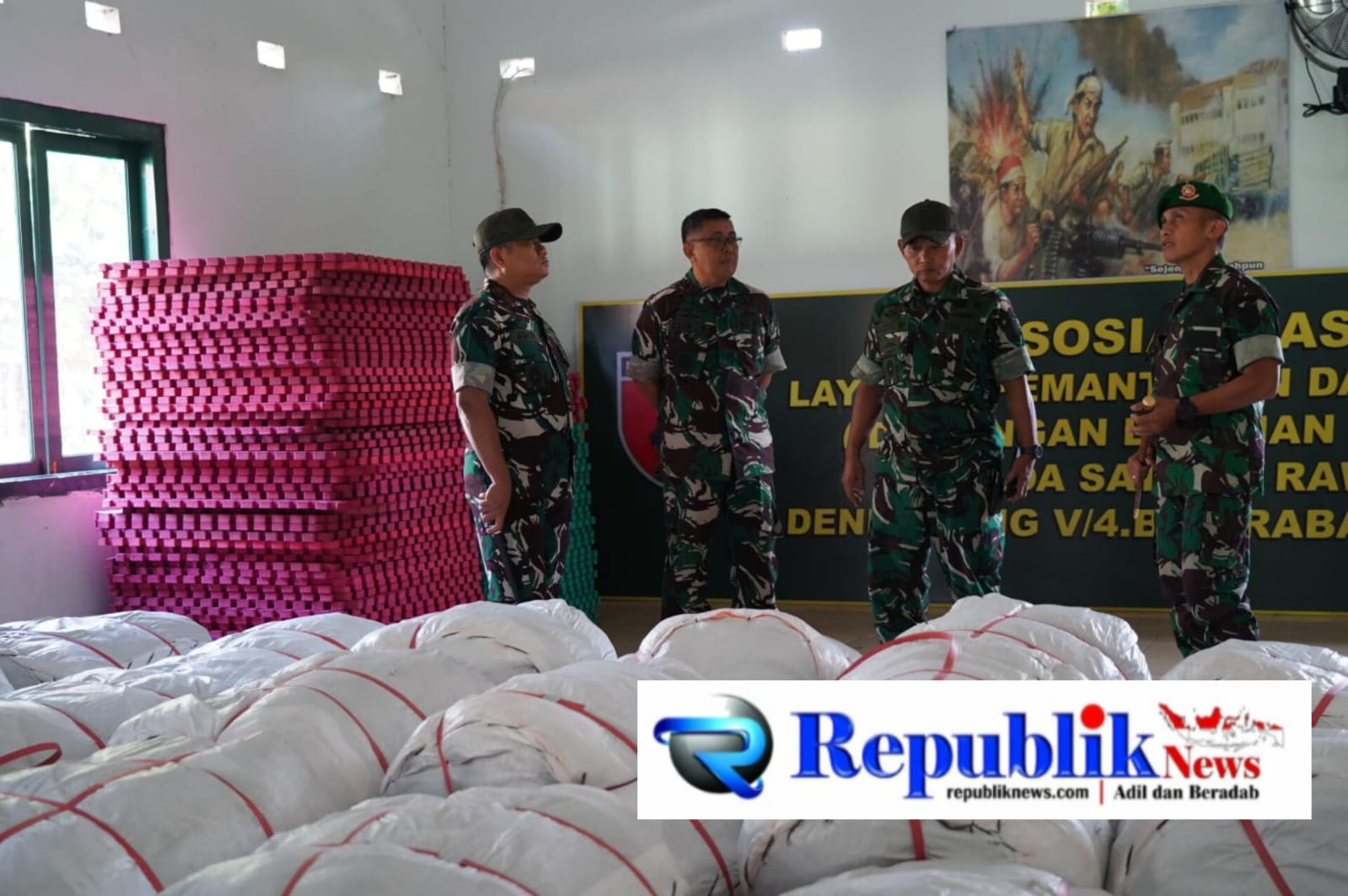 Foto : Danrem 084/BJ, Brigjen TNI Kohir mengunjungi Denbekang V/4.B.Surabaya.