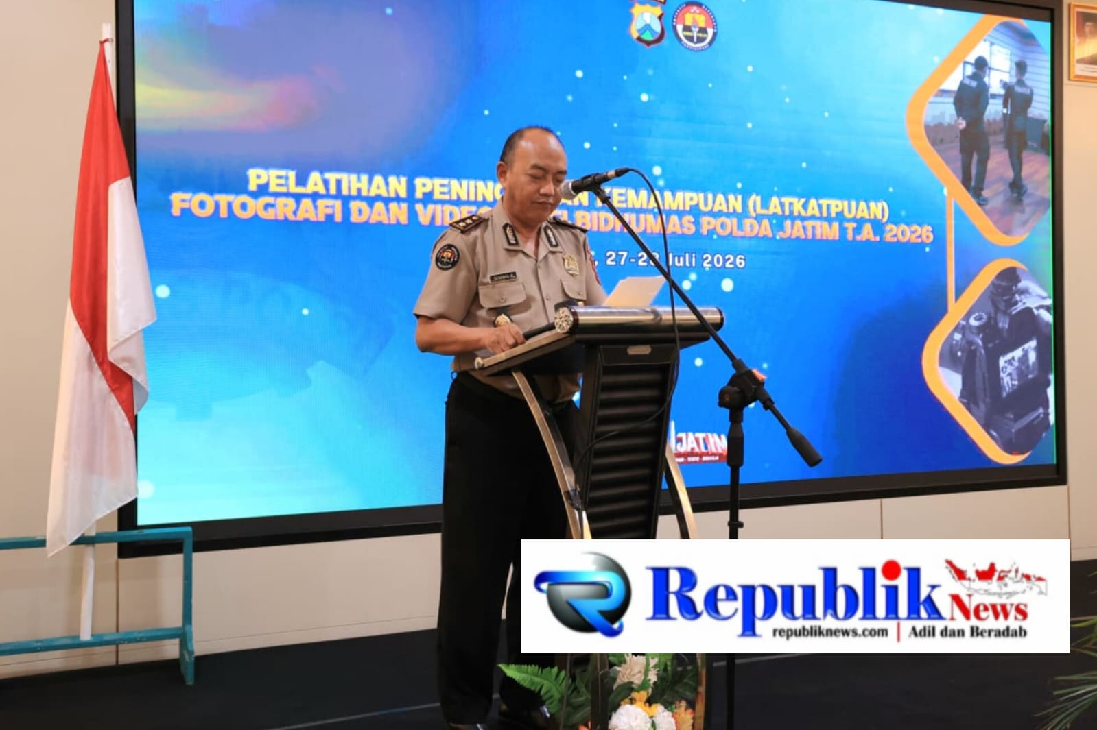 Foto : Polda Jatim gelar Lakatpuan Fotografi dan Videografi.