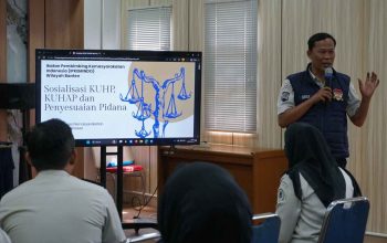 Sosialisasi KUHP, KUHAP, dan Penyesuaian Pidana kepada Petugas Rutan Kelas I Tangerang oleh Bapas Kelas IIB Ciangir