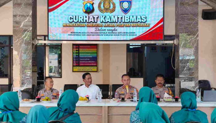 Sat Binmas Polresta Sidoarjo Perkuat Sinergi dengan Masyarakat Melalui Curhat Kamtibmas
