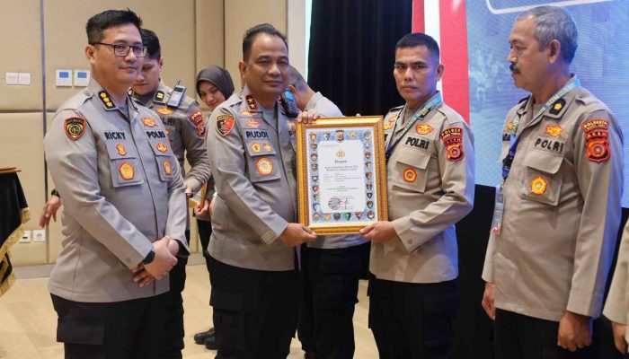 Polres Aceh Timur meraih Dua Penghargaan pada Rakernis SDM Polda Aceh