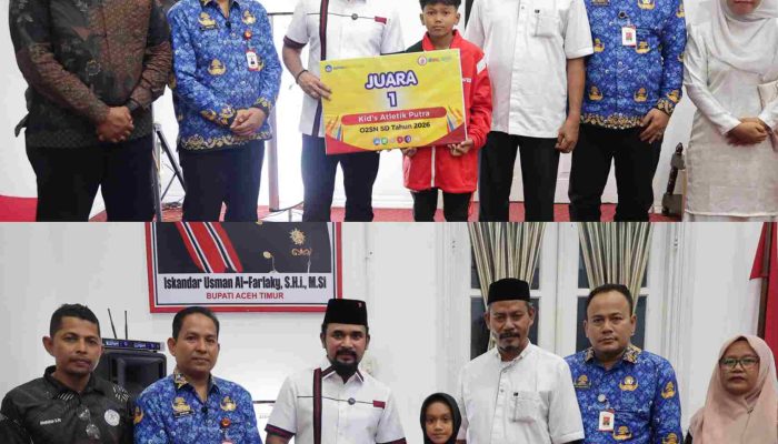 Dua Pelajar Aceh Timur Wakili Aceh di O2SN Nasional, Bupati Al-Farlaky Beri Dukungan dan Janjikan Reward