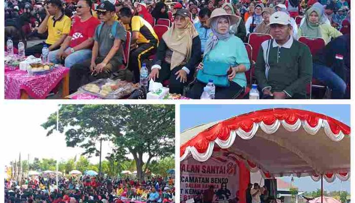Ribuan Warga Padati Acara Jalan Santai Meriahkan HUT RI di Kecamatan Bendo