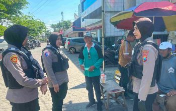 Patroli Polwan Jenggala Presisi Polresta Sidoarjo Sasar Sejumlah Titik, Pastikan Situasi Wilayah Kondusif