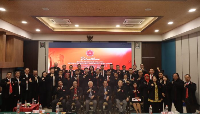Pengurus BPW PERADIN Jawa Timur Periode 2026–2029 Resmi Dilantik, Siap Perkuat Profesionalisme Advokat