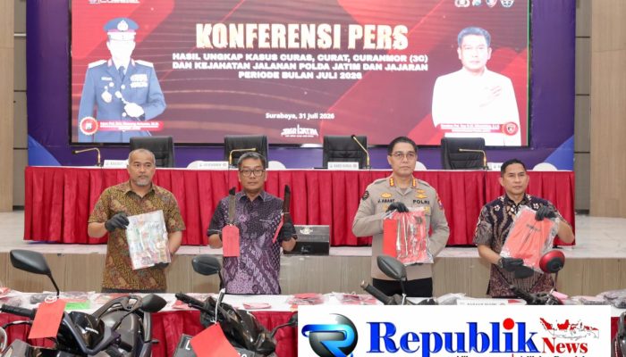 Polda Jatim Ungkap 178 Kasus 3C, Amankan 206 Tersangka Selama Juli 2026