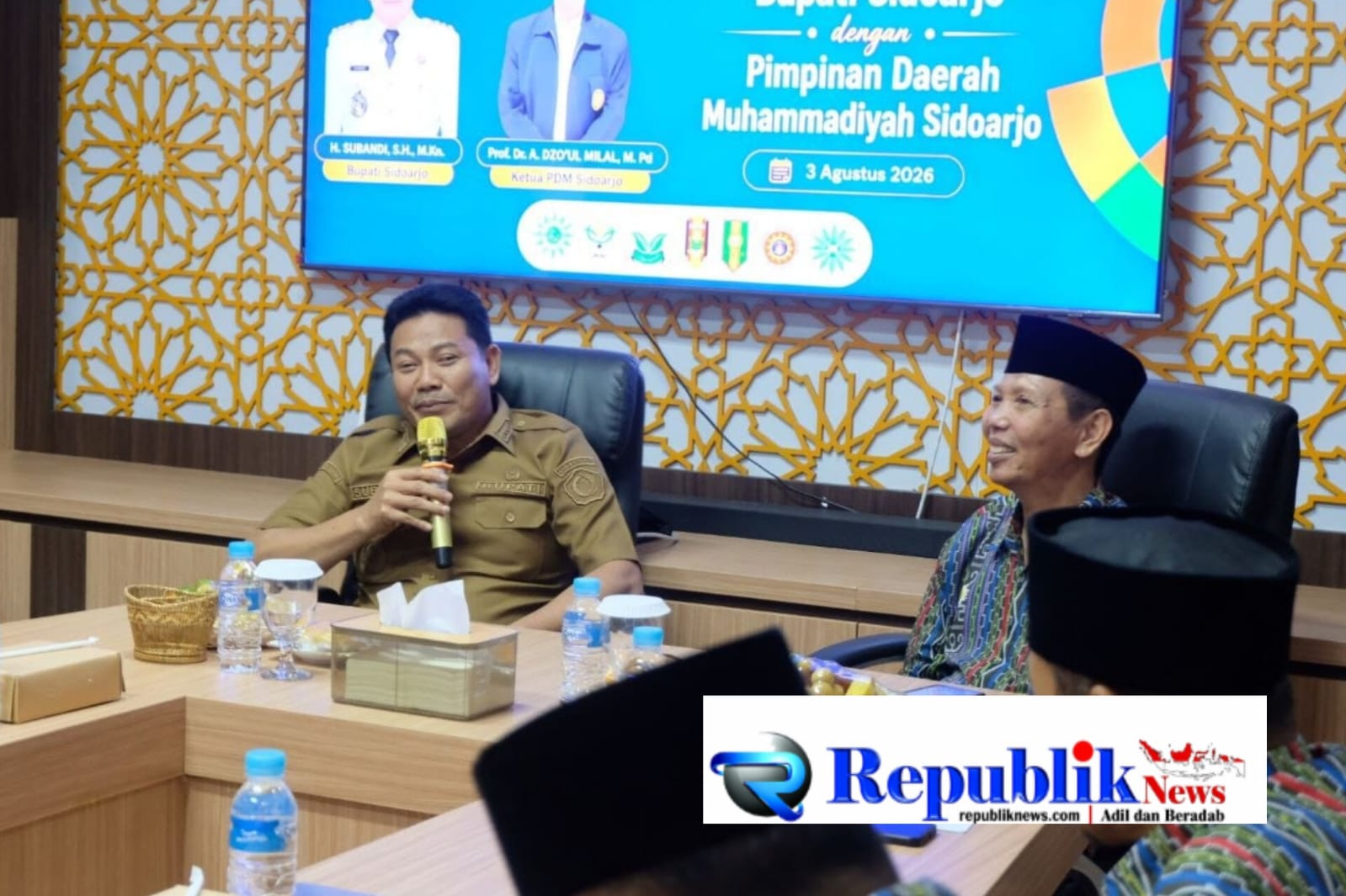 Foto : Bupati Subandi perkuat sinergi dengan PD Muhammadiyah Sidoarjo.
