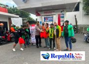 Foto : Polsek Kebomas gandeng YALPK grup gelar Baksos ojol.