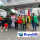 Polsek Kebomas Gandeng YALPK Group Gelar Baksos Ojol Gresik Sumringah Dapat Sembako dan BBM Gratis