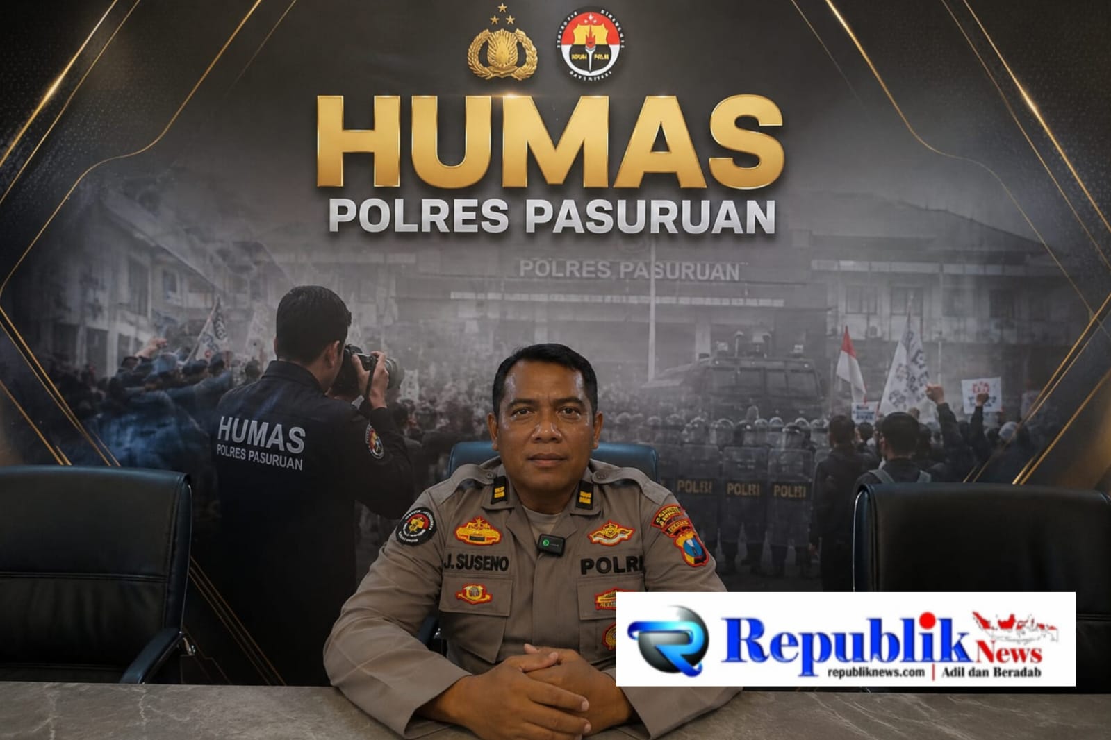 Foto : Plh Kasi Humas Polres Pasuruan Iptu Joko Suseno .