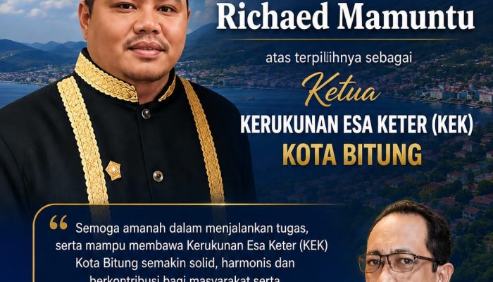 Richaed Mamuntu Terpilih Ketua Kerukunan ESA KETER (KEK).Dukungan Mengalir dari Ketua PWI Kota Bitung