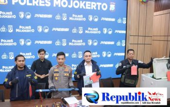 Foto : Barang bukti yang diamankan polisi.