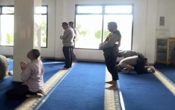 Perkuat Pembinaan Rohani dan Mental, Personel Polres Lampung Utara Rutin Laksanakan Salat Duha Usai Apel Pagi