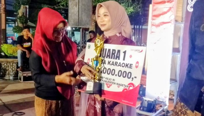 Lomba Karaoke Perjuangan Di Magetan, Semarakkan HUT RI Ke 81