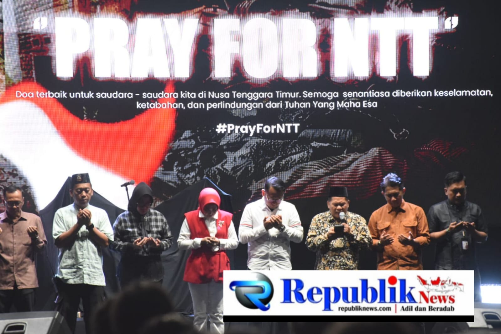 Foto : Pemkab Sidoarjo gelar doa bersama dan Galang donasi untuk korban gempa NTT.
