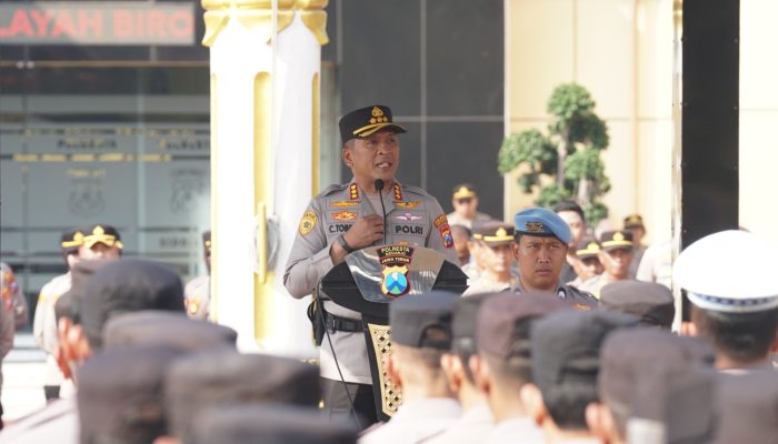 Kapolresta Sidoarjo Pimpin Apel Siaga Kamtibmas, Tekankan Deteksi Dini dan Kesiapsiagaan Personel