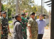 Foto : Danrem Bhayangkara Jaya,Brigjen Kohir turun mengecek pembangunan KDKMP di Kecamatan Porong.