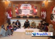 Foto : Polres Pasuruan ngopi bareng dengan awak media.
