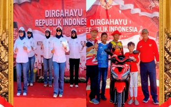 Warga Tenggumung Baru Mulya RW 09 Kelurahan Pegirian, Meriahkan HUT RI ke 81 dengan Jalan Sehat Berhadiah Sepeda Motor