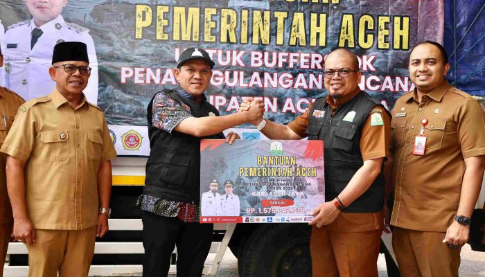 Pemprov Aceh Salurkan Bufferstock Bencana Rp5,38 Miliar, Tiga Kabupaten Terima Bantuan