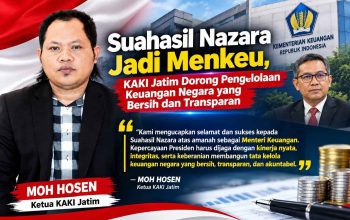Suahasil Nazara Dilantik Jadi Menkeu, KAKI Jatim: Jangan Sia-siakan Kepercayaan Presiden