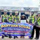 Sambut HUT Lalu Lintas Bhayangkara ke-71, Satlantas Polres Lampung Utara Salurkan Bansos