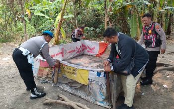 Tindaklanjuti Dumas Dugaan Judi Sabung Ayam, Polsek Krian Datangi Lokasi dan Tertibkan Arena
