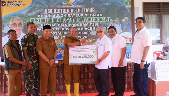 PTPN IV Salurkan TJSL Rp81 Juta di Julok Rayeuk Selatan , Kadis Perkebunan : Perusahaan dan Masyarakat Harus Berjalan Seiringan