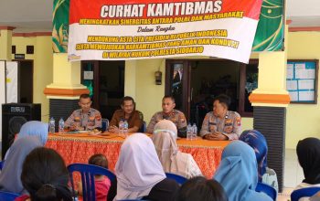 Curhat Kamtibmas di Desa Prambon, Polresta Sidoarjo Ajak Warga Jaga Situasi Kondusif