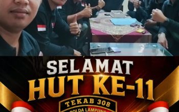 Ketua IWO dan PD Lampung Utara Ucapkan Selamat HUT Ke-11 Tekab 308