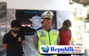 Foto : Polres pelabuhan Tanjung Perak beri sangsi tilang pengemudi truk ugal-ugalan yang viral di Tik Tok.
