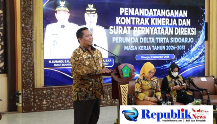 Direksi Baru Perumda Delta Tirta Tandatangani Kontrak Kinerja 5 Tahun, Fokus Tekan Kebocoran Air & Perluas Pelayanan Hingga 90 Ribu Sambungan