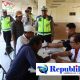 Cegah Kecelakaan, Polres Pelabuhan Tanjung Perak Gelar Ramp Check Bus Peziarah di Sunan Ampel