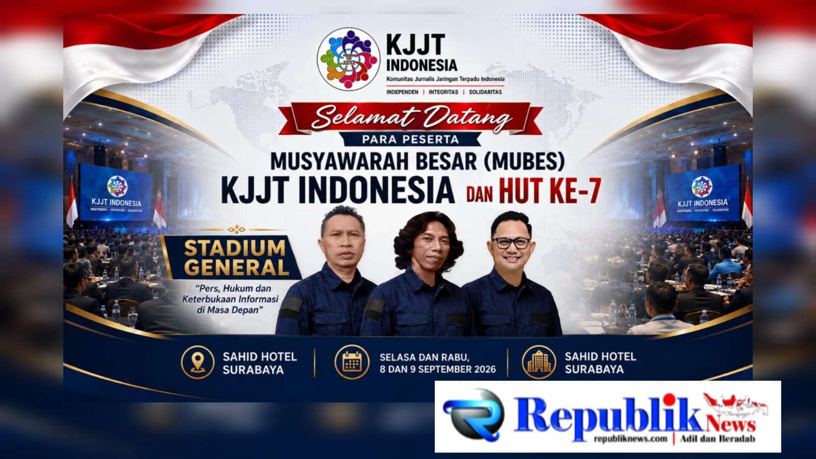 Foto: KJJT Indonesia menggelar mubes dan stadium general HUT ke-7 di Surabaya.