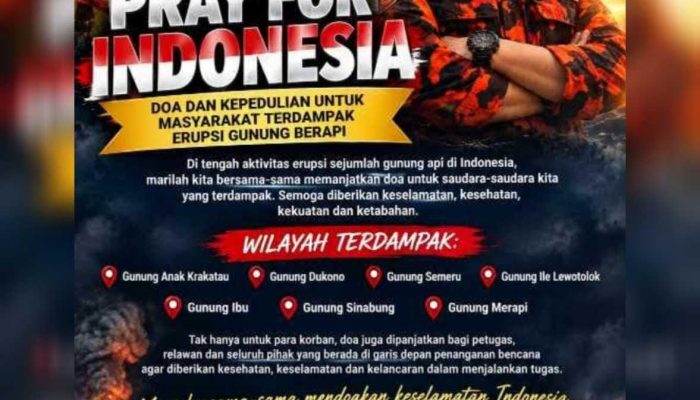 Arri Pratama Ajak Masyarakat Doakan Korban Erupsi