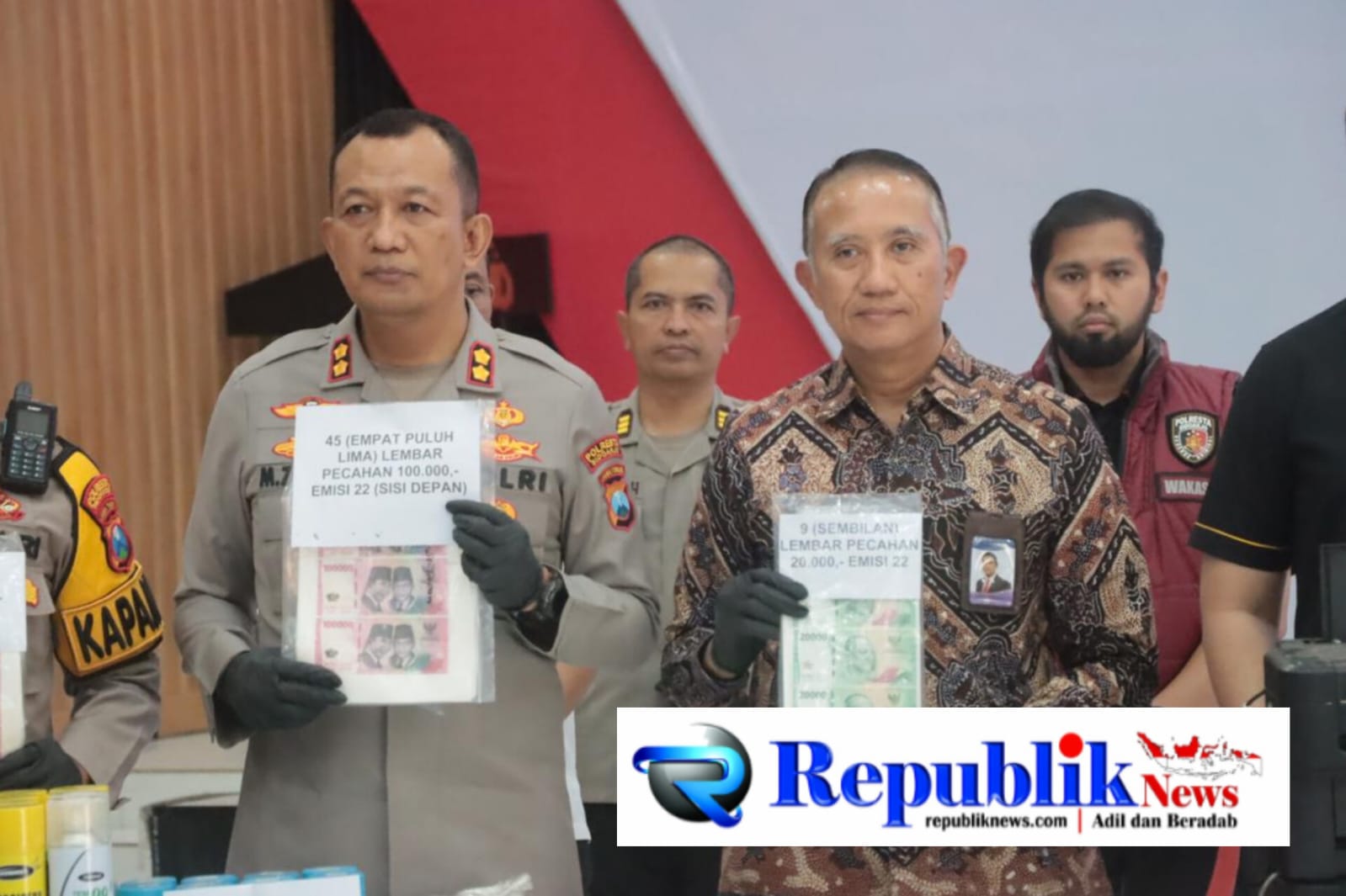 Foto : Barang bukti yang diamankan.