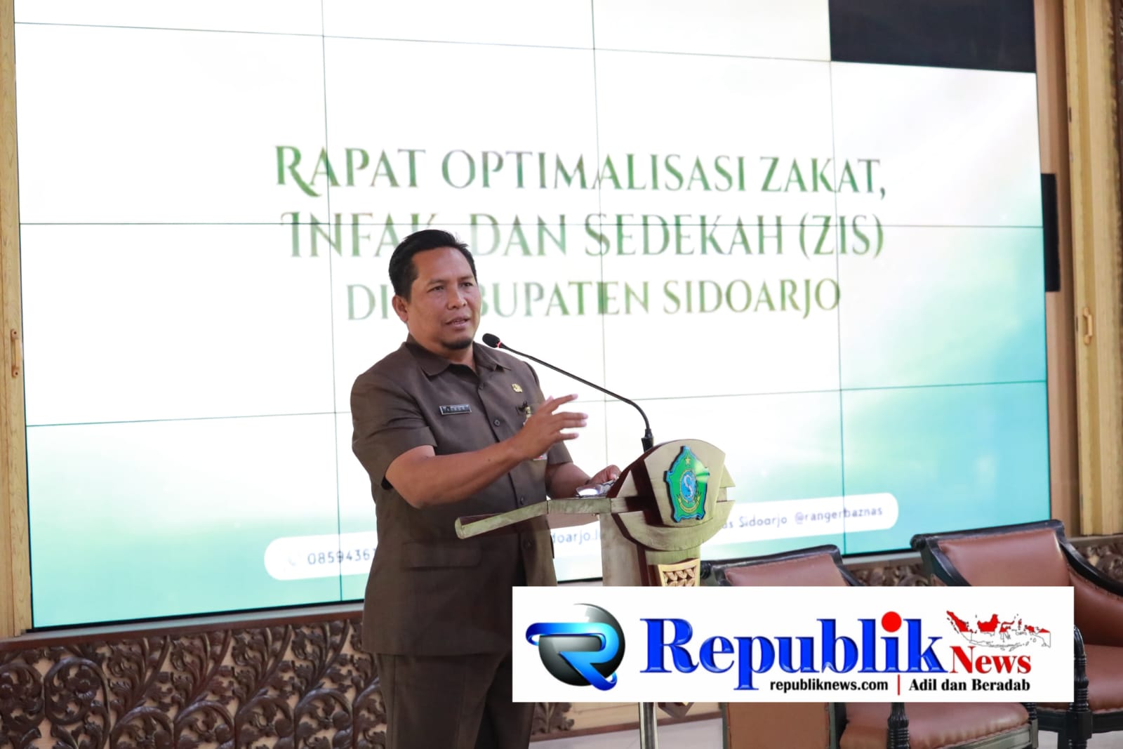 Foto : Pemkab Sidoarjo garap potensi Rp 2,2 Trilyun dorong pembentukan UPZ di 346 Desa/Kelurahan.