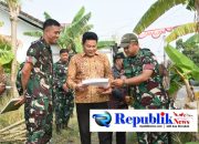 Foto : Bupati Sidoarjo,H.Subandi sambut positif pembangunan kompi produksi Kodim 0816/Sidoarjo.