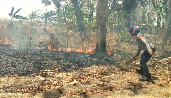 Polisi dan Warga Bersinergi Cegah Karhutla di Kawasan Hutan Panceng