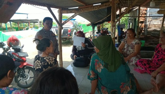 Patroli Dialogis Polsek Jabon, Sampaikan Pesan Kamtibmas kepada Ibu-Ibu PKK Desa Kupang