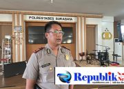 Foto : Kasi Humas AKP Hadi Ismanto ketika menjelaskan di depan awak media.