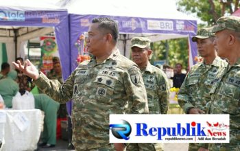 Foto : Dari bazar murah,pesan Danrem 084/BJ, Brigjen TNI Kohir menggema: TNI tidak boleh jauh dari rakyat.