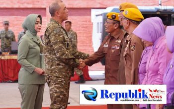 Pangdam V/Brawijaya Kunjungi Makorem 081/Dsj Madiun, Tinjau Bazar Pasar Murah HUT TNI Ke-81